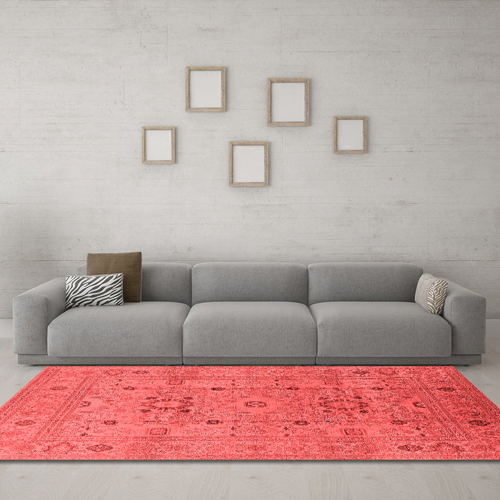 Traditional Red Washable Rugs