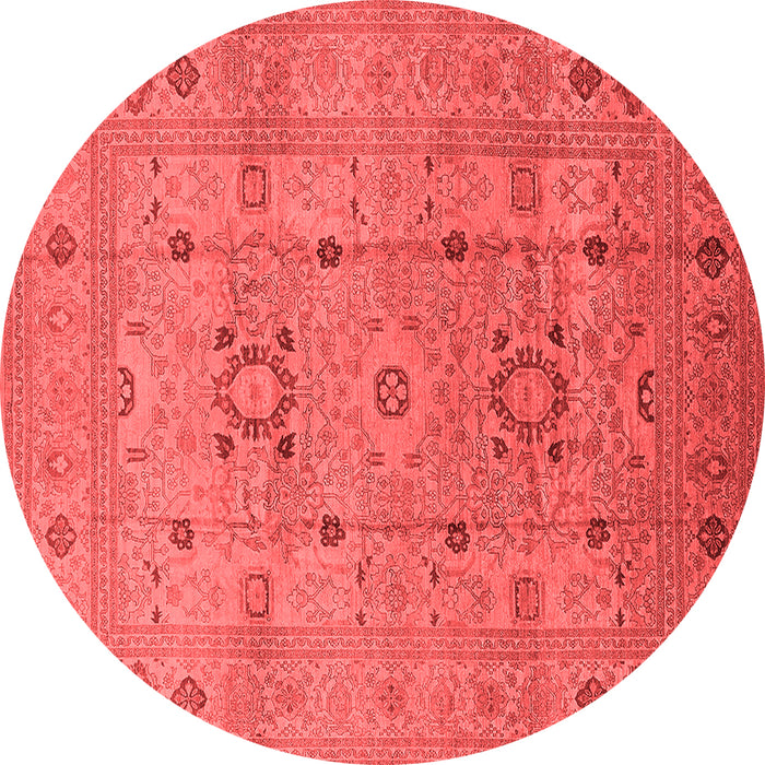 Machine Washable Oriental Red Traditional Rug, wshurb2995red