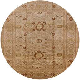 Round Machine Washable Industrial Modern Brown Sand Brown Rug, wshurb2995