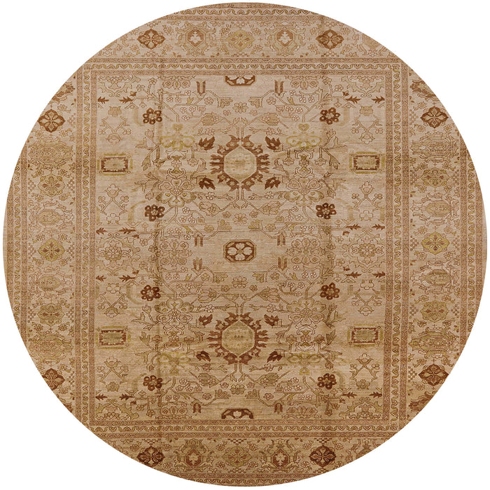 Round Machine Washable Industrial Modern Brown Sand Brown Rug, wshurb2995