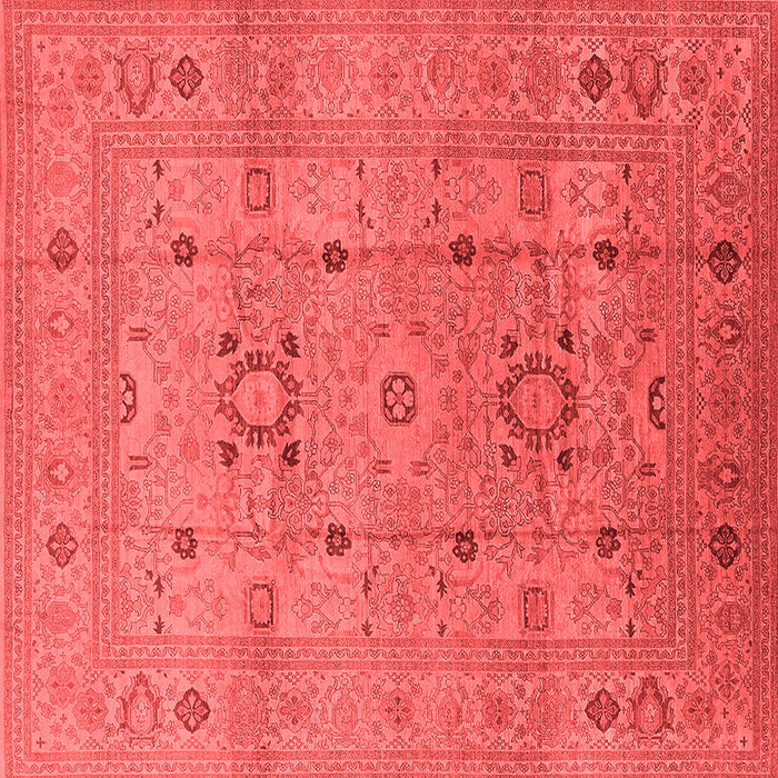 Machine Washable Oriental Red Traditional Rug, wshurb2995red