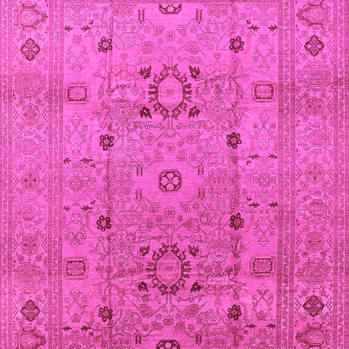 Machine Washable Oriental Pink Traditional Rug, wshurb2995pnk