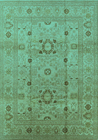 Oriental Turquoise Traditional Rug, urb2995turq