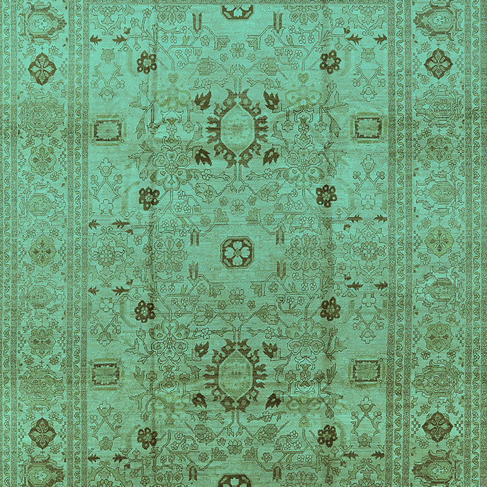 Oriental Turquoise Traditional Rug, urb2995turq