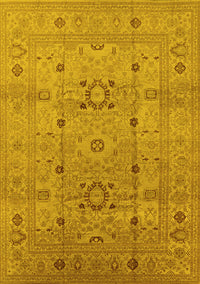 Oriental Yellow Traditional Rug, urb2995yw
