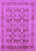 Machine Washable Oriental Purple Traditional Area Rugs, wshurb2996pur