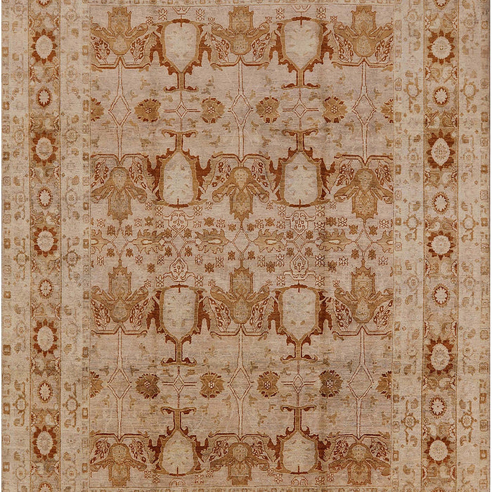 Mid-Century Modern Tangerine Pink Oriental Rug, urb2996