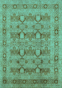 Oriental Turquoise Traditional Rug, urb2996turq