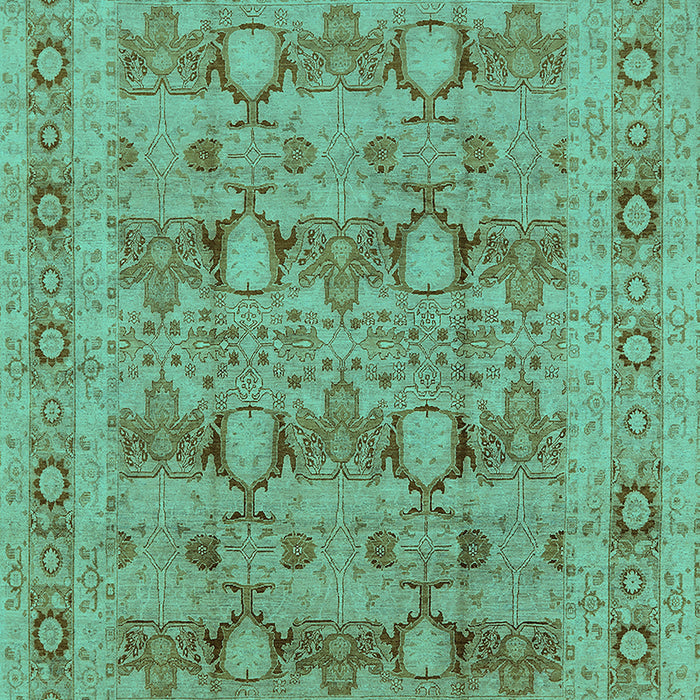 Oriental Turquoise Traditional Rug, urb2996turq