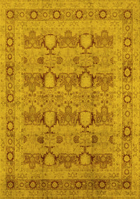 Oriental Yellow Traditional Rug, urb2996yw