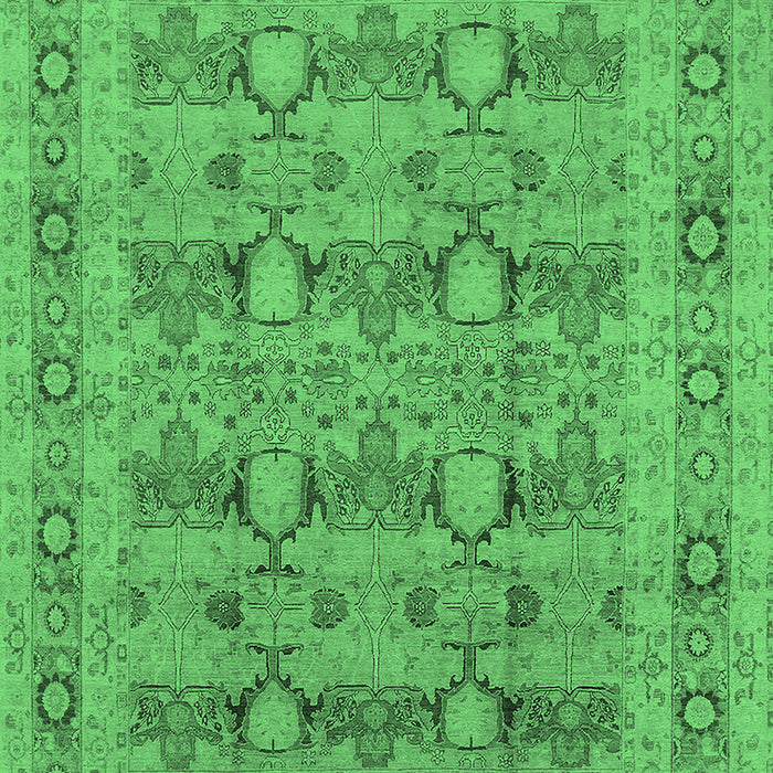 Oriental Emerald Green Traditional Rug, urb2996emgrn