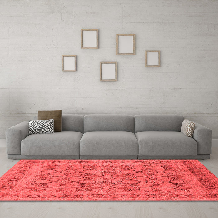 Traditional Red Washable Rugs