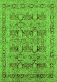 Oriental Green Traditional Rug, urb2996grn