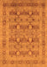 Oriental Orange Traditional Rug, urb2996org