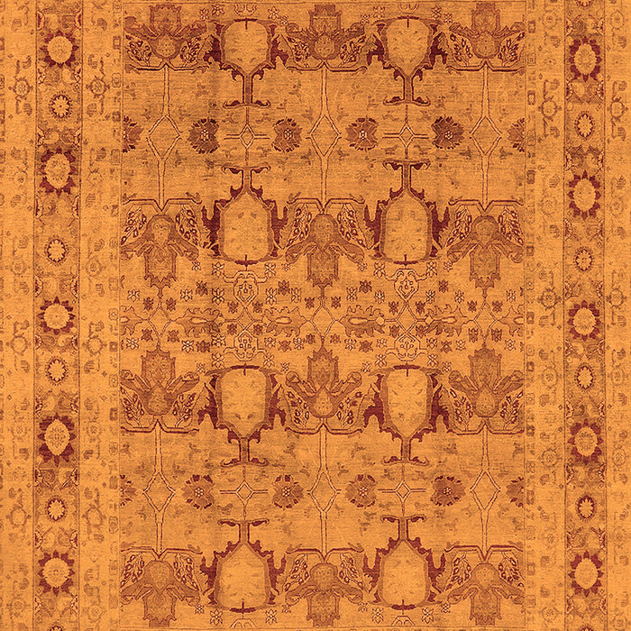 Oriental Orange Traditional Rug, urb2996org