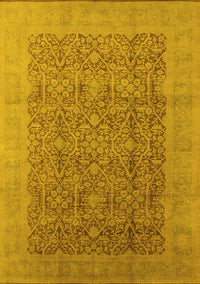 Oriental Yellow Traditional Rug, urb2997yw