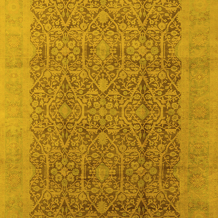 Oriental Yellow Traditional Rug, urb2997yw