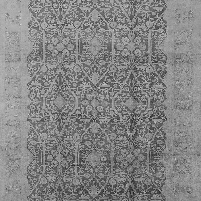 Machine Washable Oriental Gray Traditional Rug, wshurb2997gry