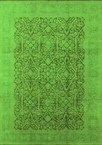 Oriental Green Traditional Rug, urb2997grn