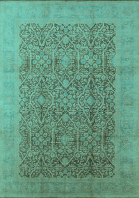 Oriental Turquoise Traditional Rug, urb2997turq