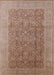 Machine Washable Industrial Modern Light Copper Gold Rug, wshurb2997