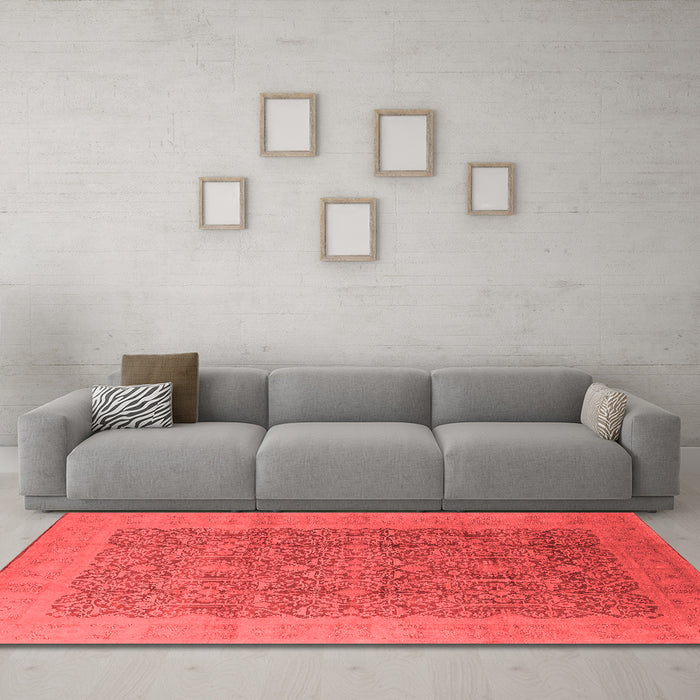 Traditional Red Washable Rugs