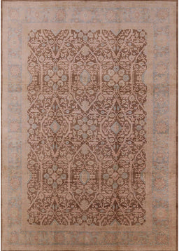Mid-Century Modern Light Copper Gold Oriental Rug, urb2997