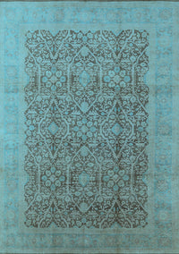 Oriental Light Blue Traditional Rug, urb2997lblu