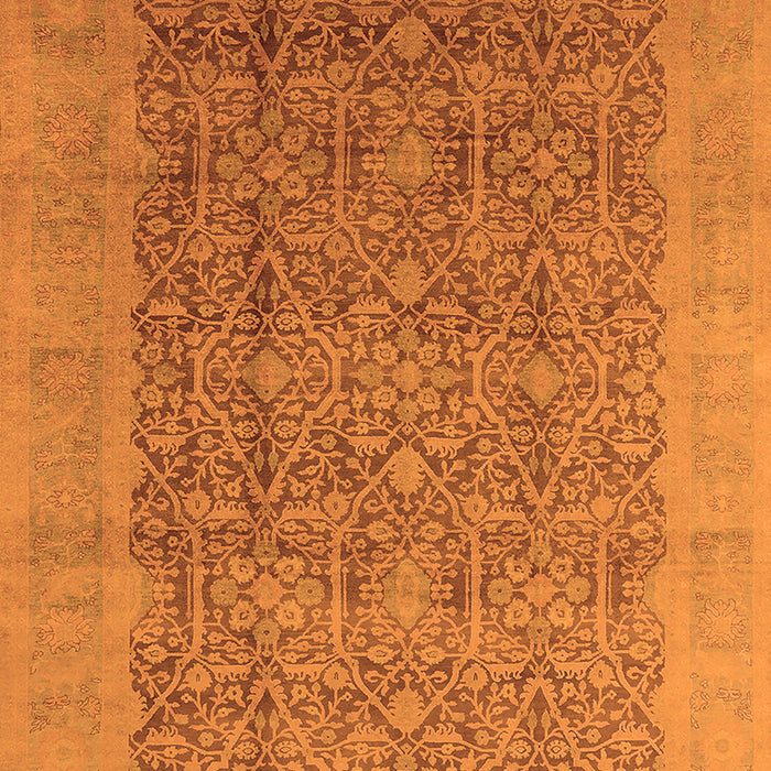 Oriental Orange Traditional Rug, urb2997org