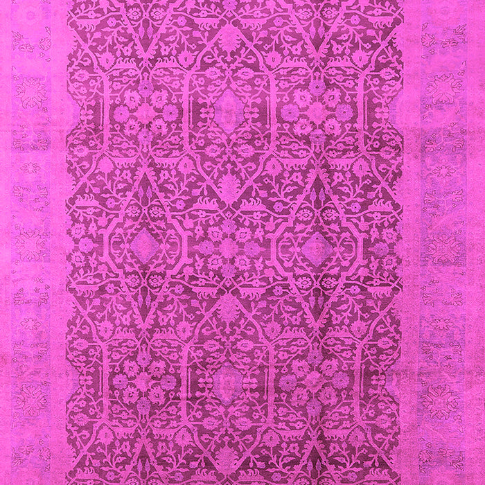 Machine Washable Oriental Pink Traditional Rug, wshurb2997pnk