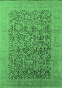 Oriental Emerald Green Traditional Rug, urb2997emgrn