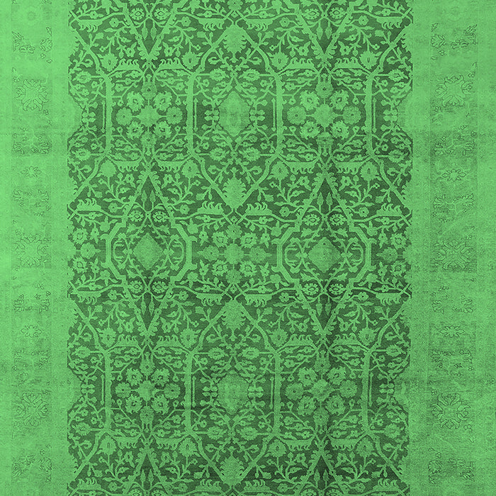 Oriental Emerald Green Traditional Rug, urb2997emgrn