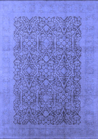 Oriental Blue Traditional Rug, urb2997blu