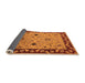 Sideview of Oriental Orange Traditional Rug, urb2998org