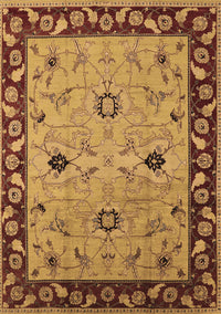 Oriental Brown Traditional Rug, urb2998brn