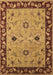 Machine Washable Oriental Brown Traditional Rug, wshurb2998brn