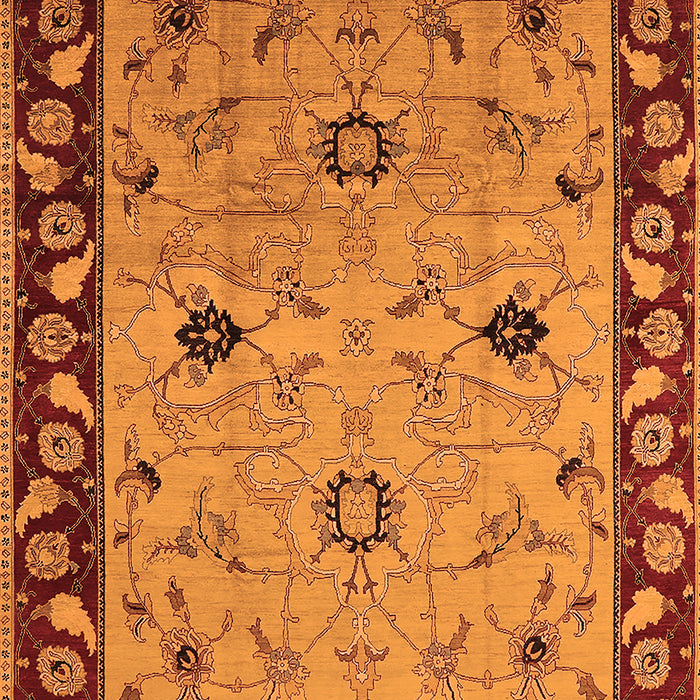 Oriental Orange Traditional Rug, urb2998org