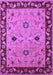 Machine Washable Oriental Purple Traditional Area Rugs, wshurb2998pur