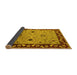 Sideview of Oriental Yellow Traditional Rug, urb2998yw
