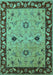 Oriental Turquoise Traditional Rug, urb2998turq