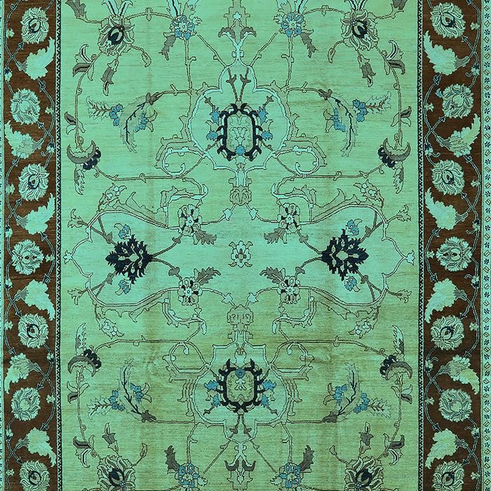 Oriental Turquoise Traditional Rug, urb2998turq