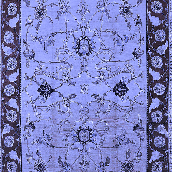 Machine Washable Oriental Blue Traditional Rug, wshurb2998blu
