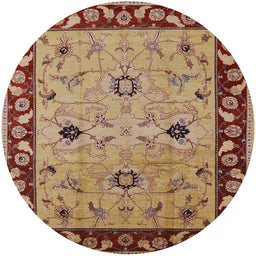 Round Machine Washable Industrial Modern Brown Sand Brown Rug, wshurb2998