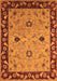 Machine Washable Oriental Orange Traditional Area Rugs, wshurb2998org