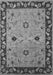 Machine Washable Oriental Gray Traditional Rug, wshurb2998gry