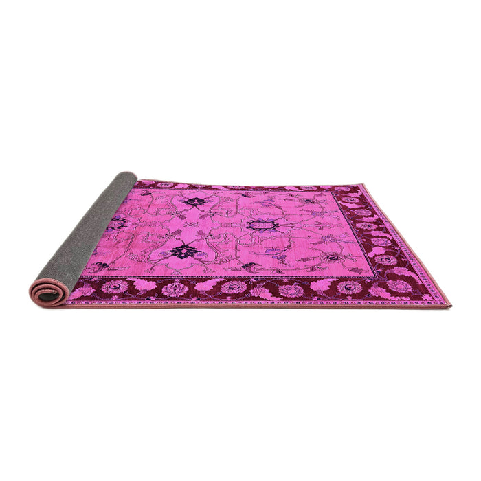 Sideview of Oriental Pink Traditional Rug, urb2998pnk