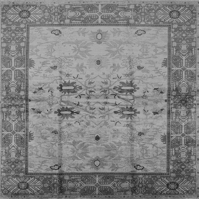 Square Oriental Gray Traditional Rug, urb2999gry