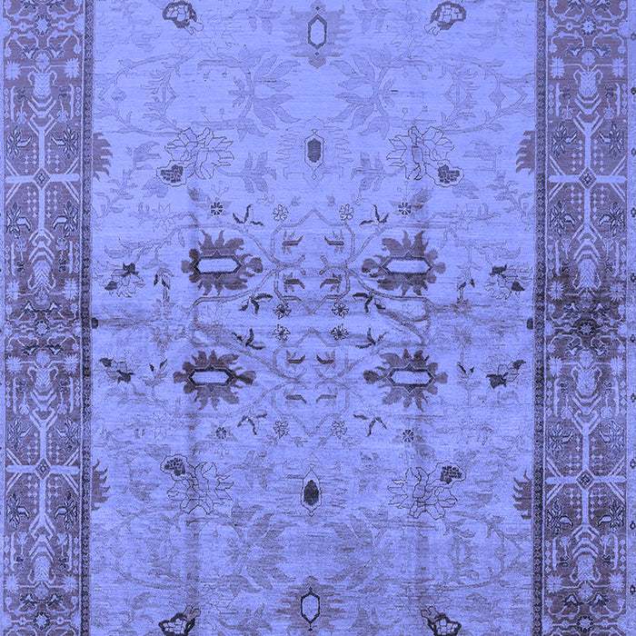Machine Washable Oriental Blue Traditional Rug, wshurb2999blu