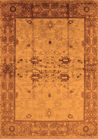 Oriental Orange Traditional Rug, urb2999org