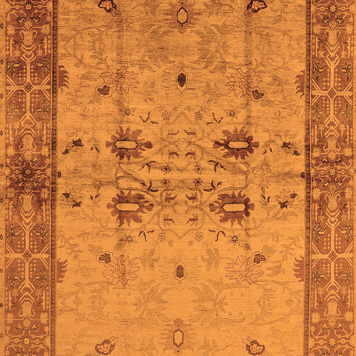 Oriental Orange Traditional Rug, urb2999org